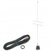 Aviation Mobile Antenna/Whip, 30 inch length, frequency 118-136 Mhz, includes 17 feet of RG-58/U coax cable, no connector, permanent mount base for vehicle.  Requires 3/4 inch hole to mount.  For use with Icom IC-A120. K220C