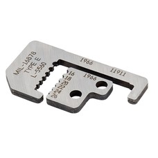 Custom Stripmaster Blade Set for 45-177/1.55mm2 through .584mm2. Contains counterbored hole sizes to insulation and inner stripping hole sized to conductor. Special blade configuration to meet specific applications. L-5560