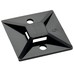 Cable Tie Mount/Adhesive bases. .35 max tie width, 1.49 length/width, .19 hole diameter. For use with 18 lb-30 lb cable ties. MB5A0C2 pack of 100