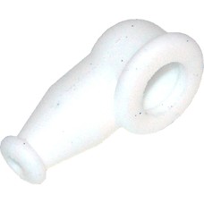 Electrical Terminal Nipple/Rubber, Silicone, Color: White.  MS25171-1S