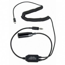 Recorder Adapter for Helicopter/Records transmissions from the aircraft intercom system to external video camera. For use with Garmin Virb or Virb Elite PA-80H/Virb