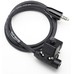 Helicopter Ext Cable W/Ptthelicopter Ground Crew Extension Cable/3' extension cable/U-93A plug to U-94A with Push-To-Talk PA-94