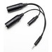Headset Adapter/Vertex Txcvrheadset Adapter For Vertex Transceiver/twin sockets accept PJ-055 and PJ-068 plugs converting to Vertex plug