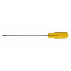 Screwdriver/Xcelite, 1/8 in. X 6 in. regular round blade, amber handle R186