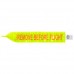 Remove Before Flight Banner/Lime Green reflective tag, 3 X 18, digitally printed orange lettering RR1518-L