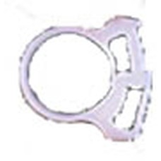 Snapper Hose Clamp/White, .61 min, .717 max diameter.  SNP12A10C2 pack of 100