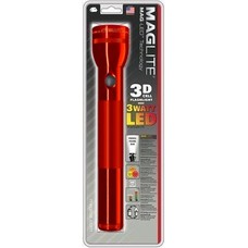 Mag-Lite LED Flashlight/Red, 3 D-cell.