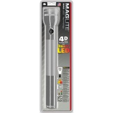 Mag-Lite LED Flashlight/Gray, 4 D-cell
