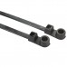 Cable Tie/Screw Mount/Black, 8.5 long, .18 width, #10 screw, 50 lb. tensile strength. UL-ZODZ2.E64139. T50MR0M4 pack of 100