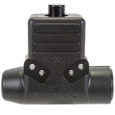 Telephone Jack/Ptt, U94A/U, with push to talk button and metal clip, 4 conductor, female, .285 inch jack diameter.  TJS-102