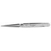 Tweezer/4.5 inch, cross lock, self closing, smooth sharp point, anti-magnetic, stainless steel. XHT-412