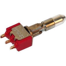 Locking Bat Toggle Switch, Spdt on-off-on Edm 7103K2ZQE