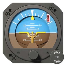 Movable Pointer 12-30 volt Unlit Electric TSO Horizon Gyro with Yellow A/P & Pointer Rca 26EK13