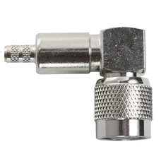 Tnc Rf Connector, 90 Degree Dual Crimp Male for RG142/400 Rft 1218-C1