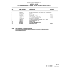 Aviation Part 4789042-1 for Cessna 525 Aircraft