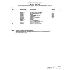 Aviation Part 106110-1 for Cessna 560XL Aircraft